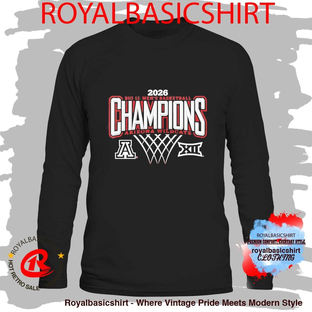 Celebrate Arizona Wildcats Men’s Basketball 2026 Big 12 Regular Season Champions T-Shirt