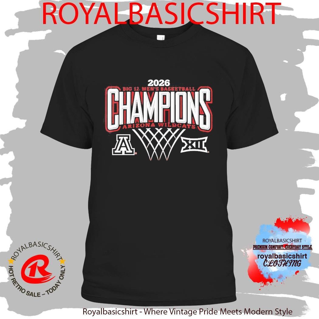 Celebrate Arizona Wildcats Men’s Basketball 2026 Big 12 Regular Season Champions T-Shirt