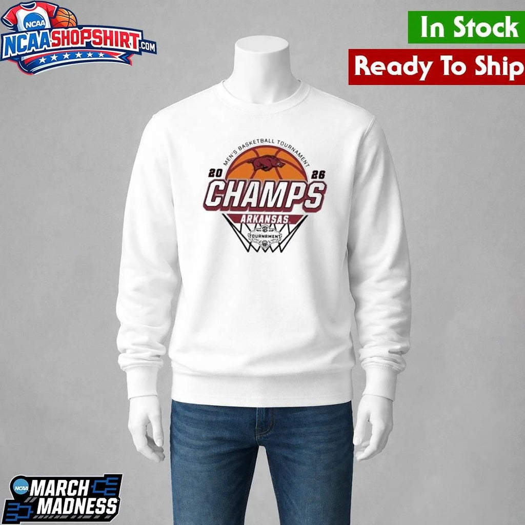 Celebrate Arkansas Razorbacks Men’s Basketball 2026 SEC Tournament Champions Shirt