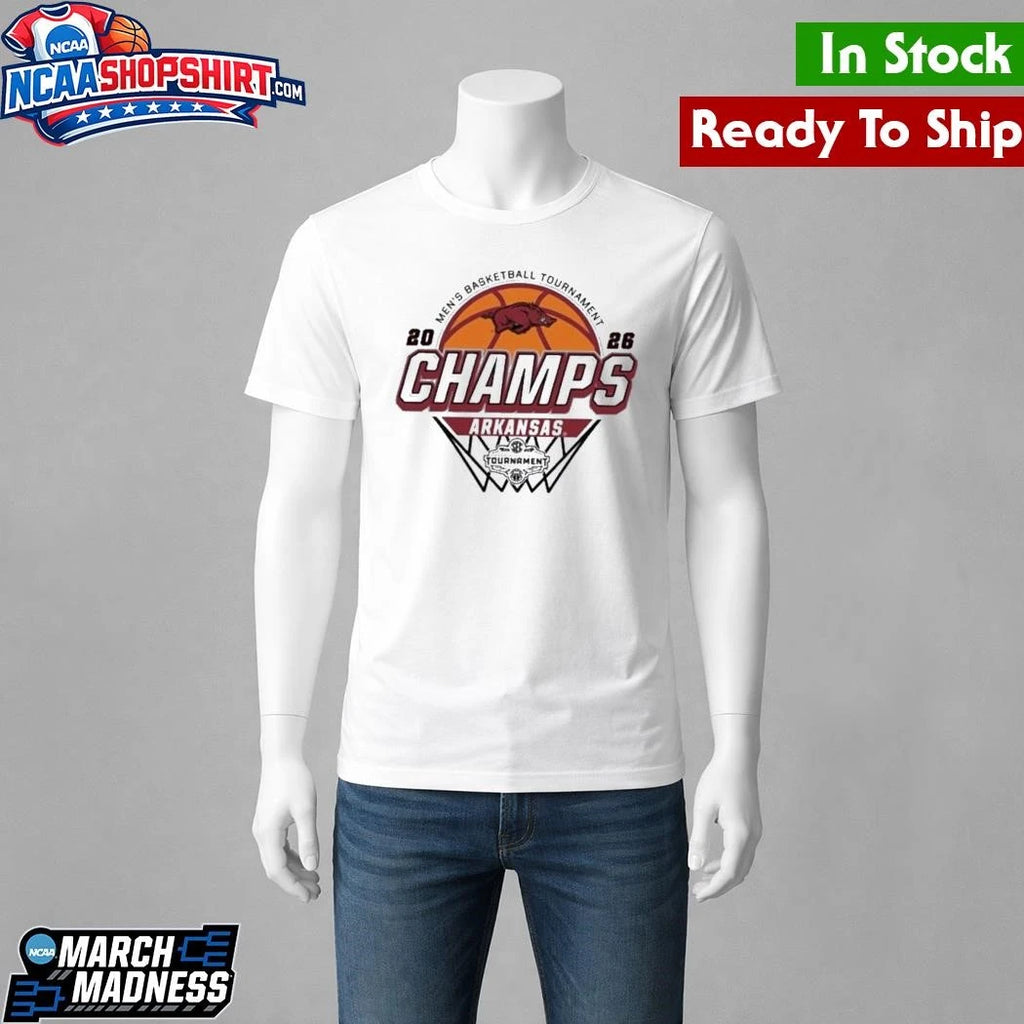 Celebrate Arkansas Razorbacks Men’s Basketball 2026 SEC Tournament Champions Shirt