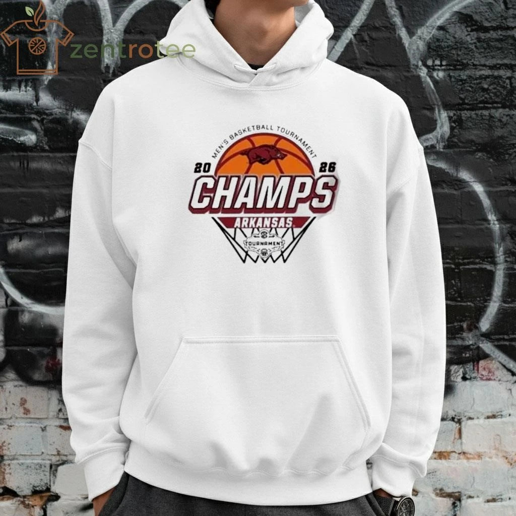 Celebrate Arkansas Razorbacks Men’s Basketball 2026 SEC Tournament Champions tee