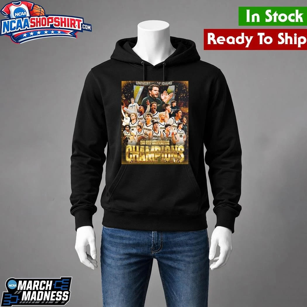 Celebrate Idaho Vandals Men’s Basketball 2026 Big Sky Conference Champions Essentials Shirt