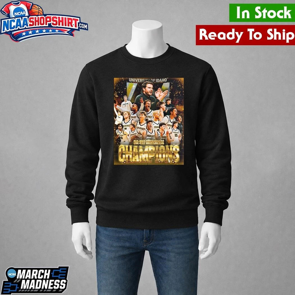 Celebrate Idaho Vandals Men’s Basketball 2026 Big Sky Conference Champions Essentials Shirt