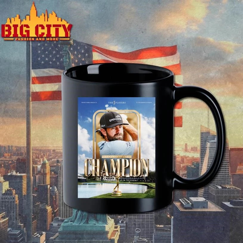 Celebrates Cameron Young Champions The Players 2026 Poster Shirt