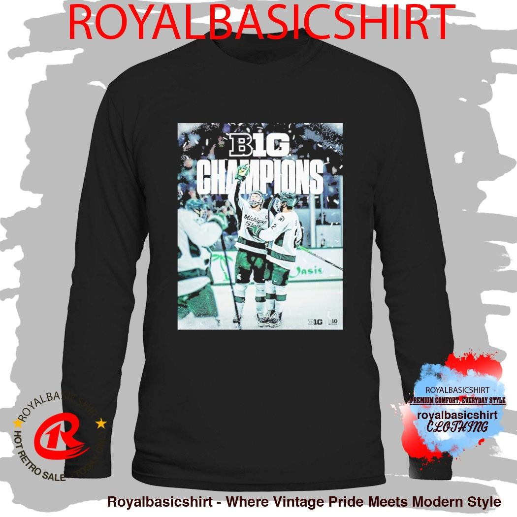 Celebrates Michigan State Hockey Big Ten Champions 2026 T-Shirt