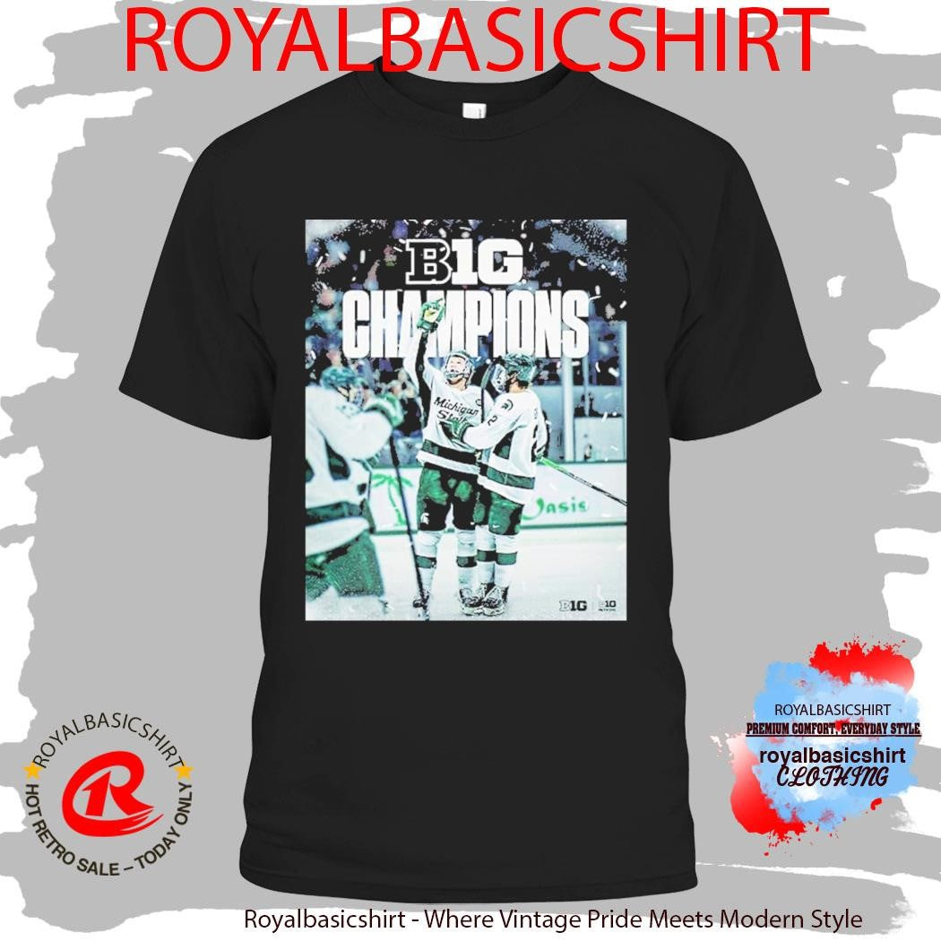 Celebrates Michigan State Hockey Big Ten Champions 2026 T-Shirt