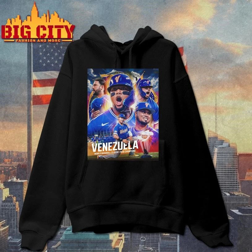 Celebrates Venezuela Champions 2026 World Baseball Classic 2026 Championship Poster Shirt