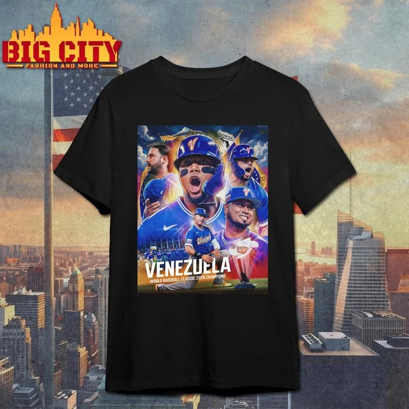 Celebrates Venezuela Champions 2026 World Baseball Classic 2026 Championship Poster Shirt