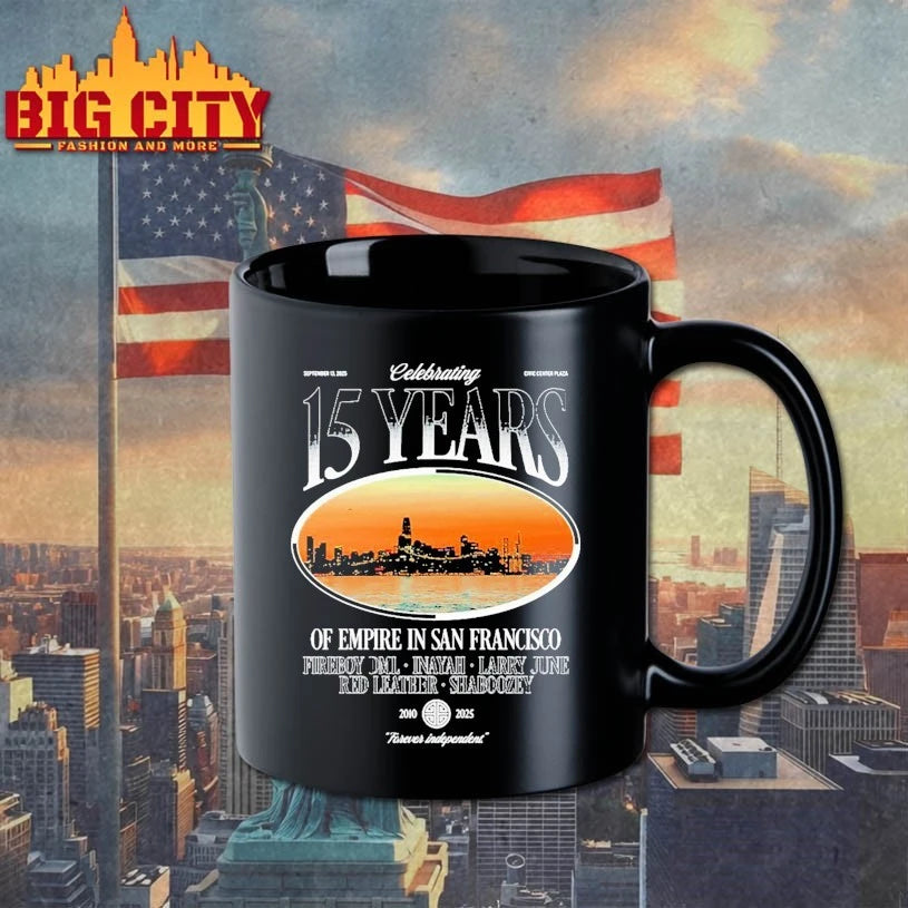 Celebrating 15 Years Of Empire In San Francisco Skyline Forever Independent 2010 2025 shirts