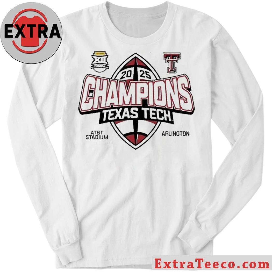 Celebrating the Texas Tech Red Raiders’ 2025 Big 12 Football Championship AT&amp;T Stadium, Arlington Shirt