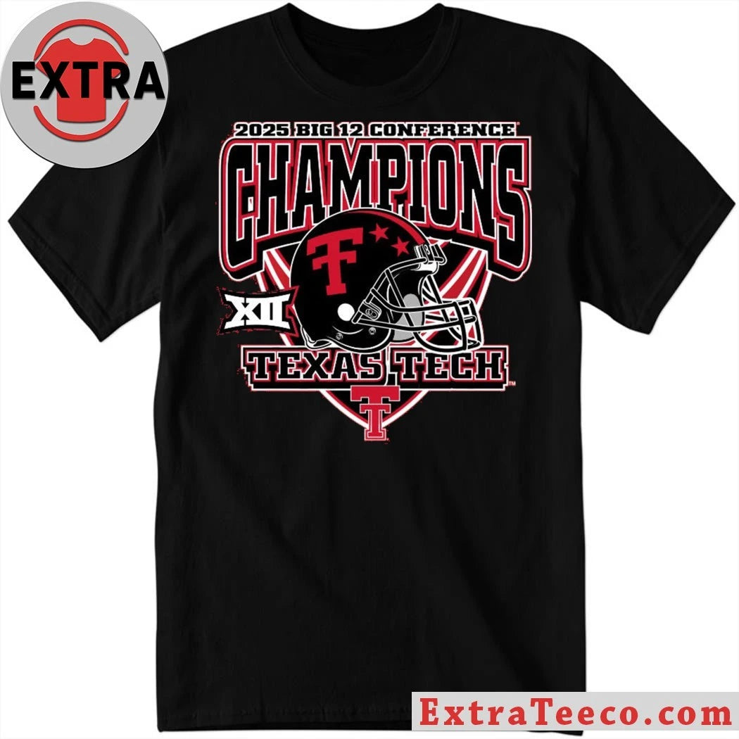 Celebrating the Texas Tech Red Raiders winning the Big 12 Conference Championship in 2025 Shirt