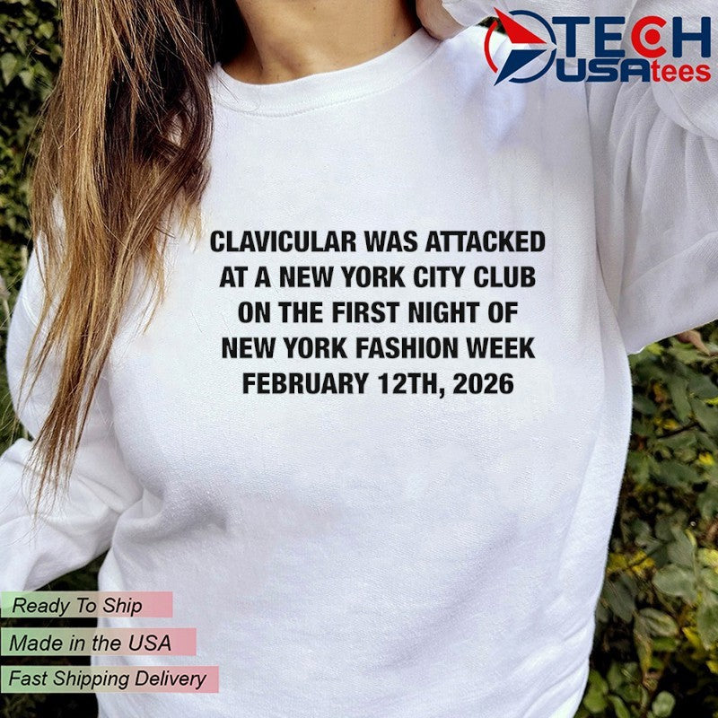 Celebrity was attacked at a new york city club on the first night of fashion week February 12th 2026 shirt
