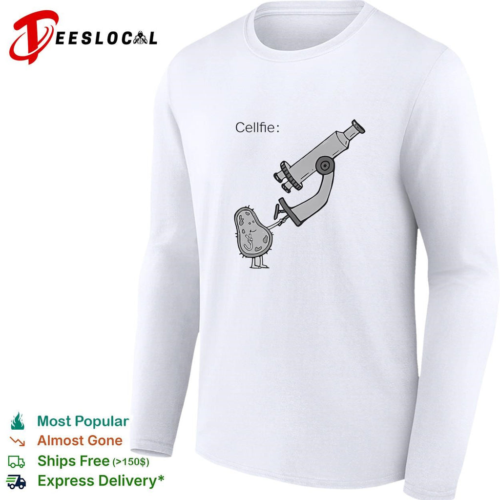 Cellfie bacteria microscope shirt