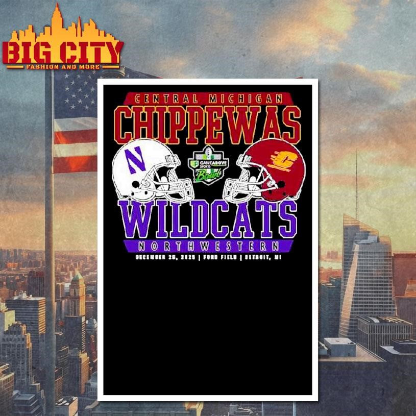 Central Michigan Chippewas Vs Northwestern Football Gameabove Sports Bowl Shirt