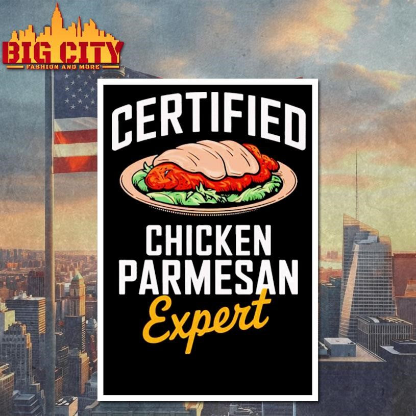 Certified Chicken Parmesan Expert Food Lover Men Women Kids Shirt