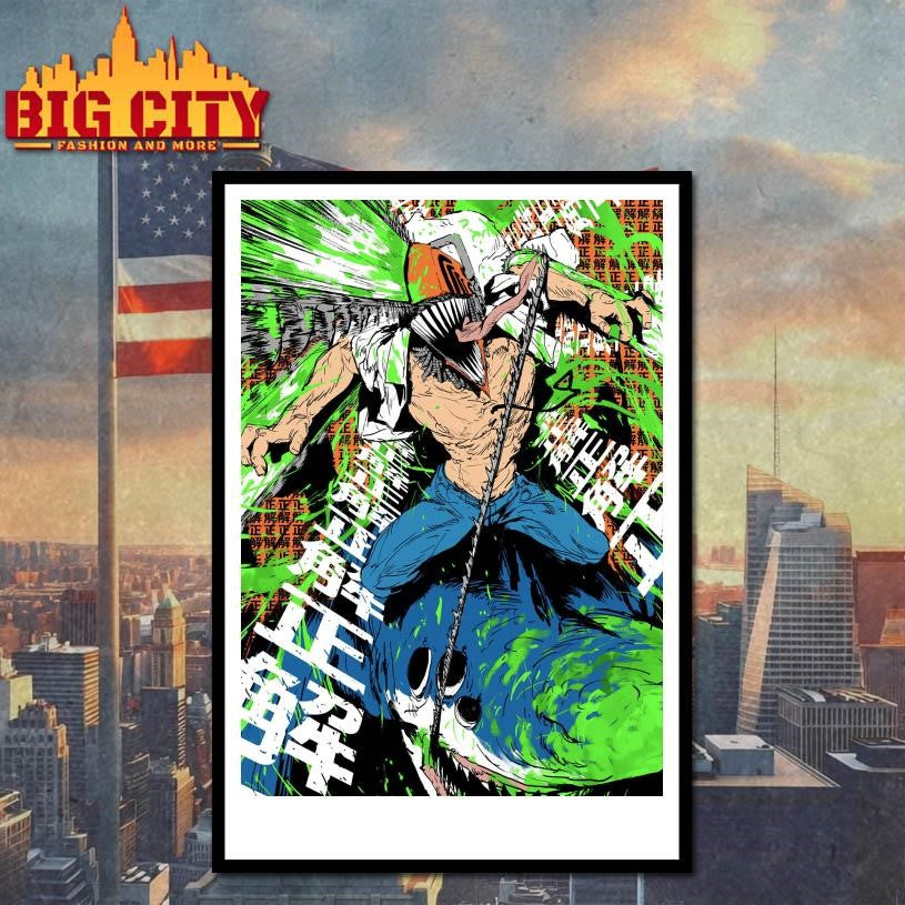 Chainsaw Man Denji Riding On A Shark Shirt