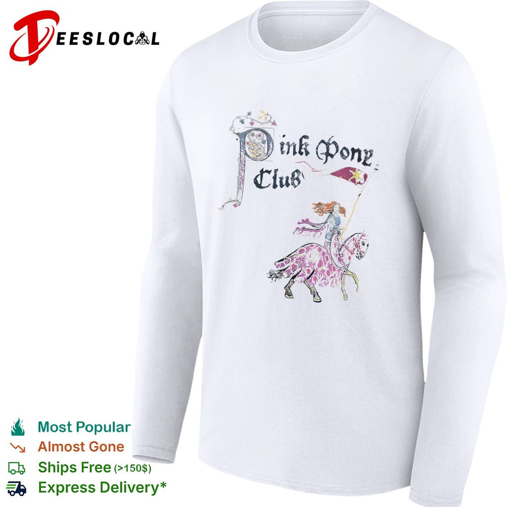 Chappell Roan Pink Pony Club knight riding shirt