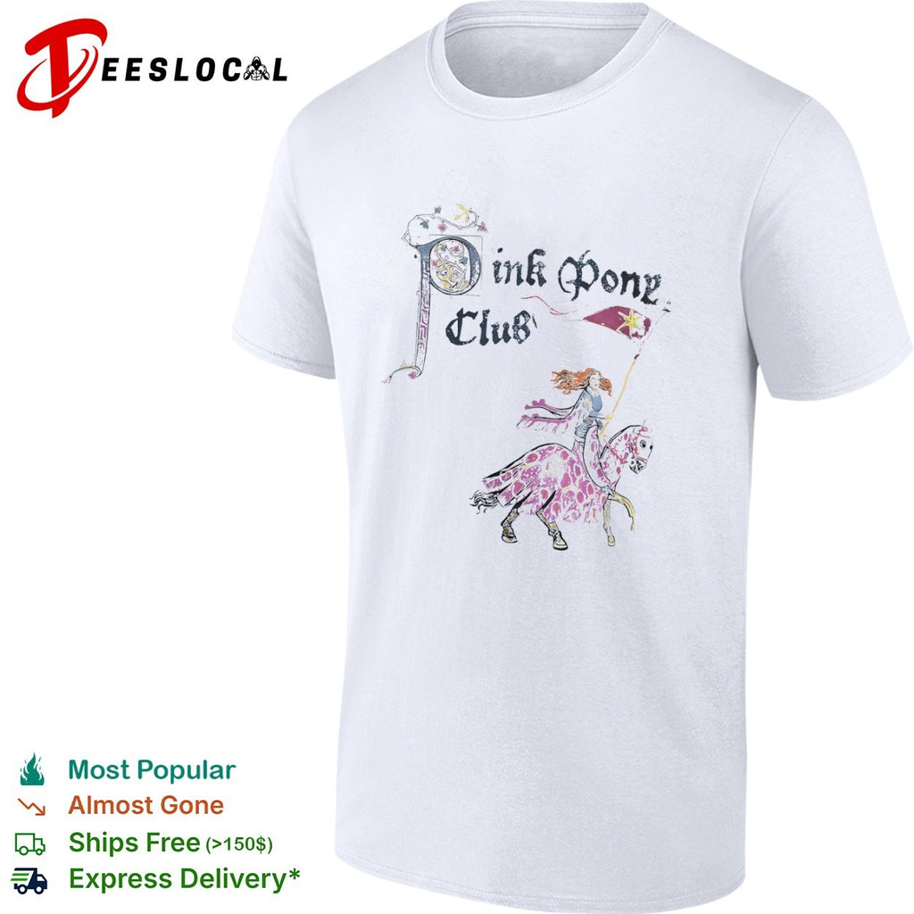 Chappell Roan Pink Pony Club knight riding shirt
