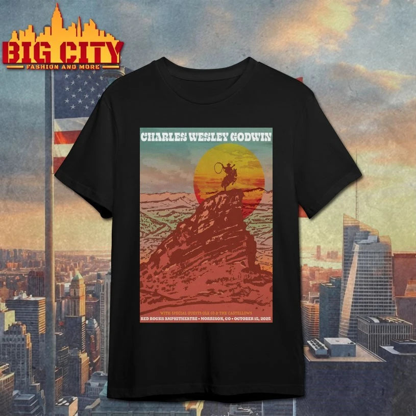 Charles Wesley Godwin 10.15.2025 Red Rocks In Morrison CO Poster Shirt