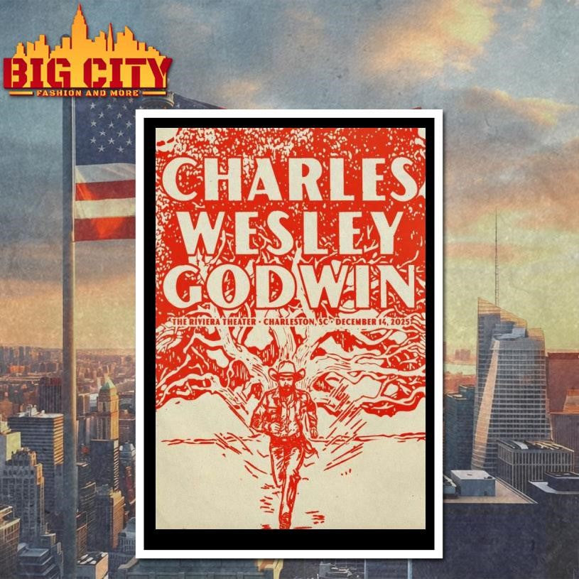 Charles Wesley Godwin Dec 14 2025 In Charleston SC Poster Shirt