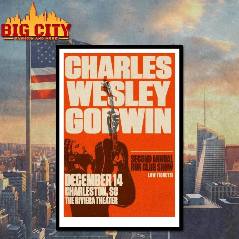Charles Wesley Godwin Dec 14 2025 The Riviera Theater Show Poster shirt