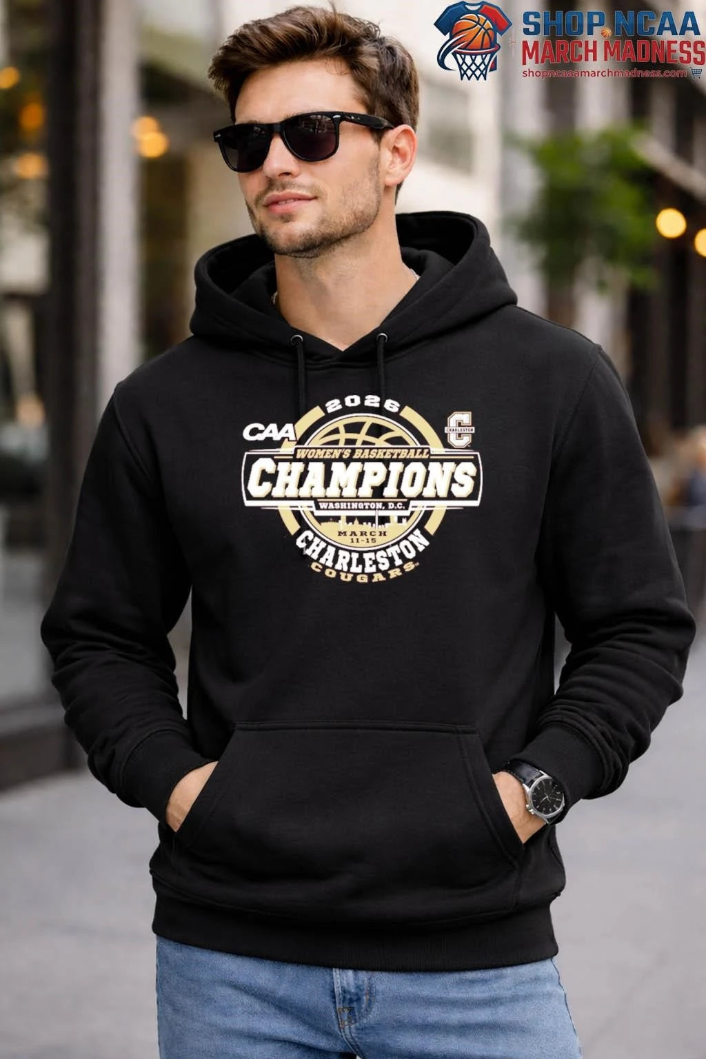 Charleston Cougars 2026 CAA Women’s Basketball Tournament Champions T-Shirt