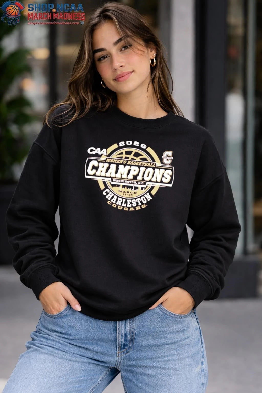 Charleston Cougars 2026 CAA Women’s Basketball Tournament Champions T-Shirt