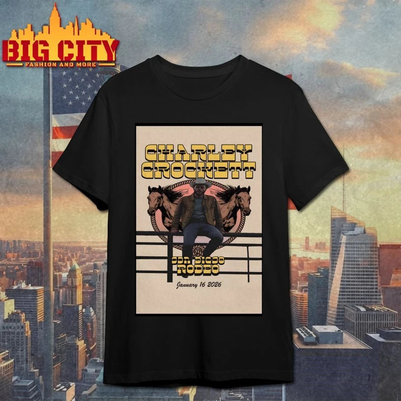 Charley Crockett 1-16-2026 San Diego CA Poster shirt