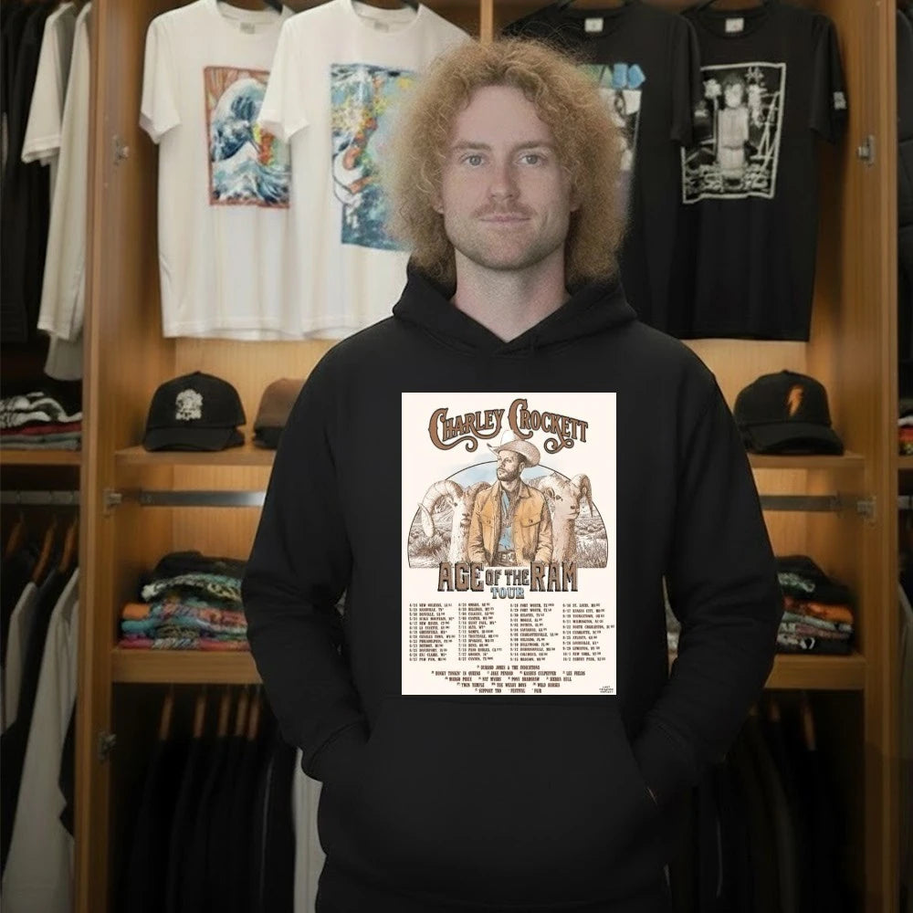 Charley Crockett Age Of The Ram Tour 2026 Schedule Tour Dates Poster Shirt