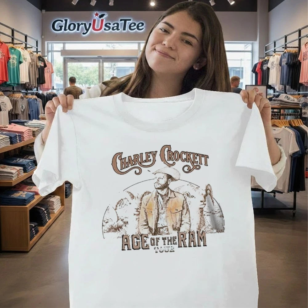 Charley Crockett Age Of The Ram Tour 2026 Schedule Tour Shirt