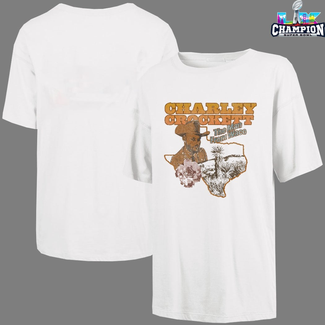 Charley Crockett The Man From Waco Texas Rose T-shirts
