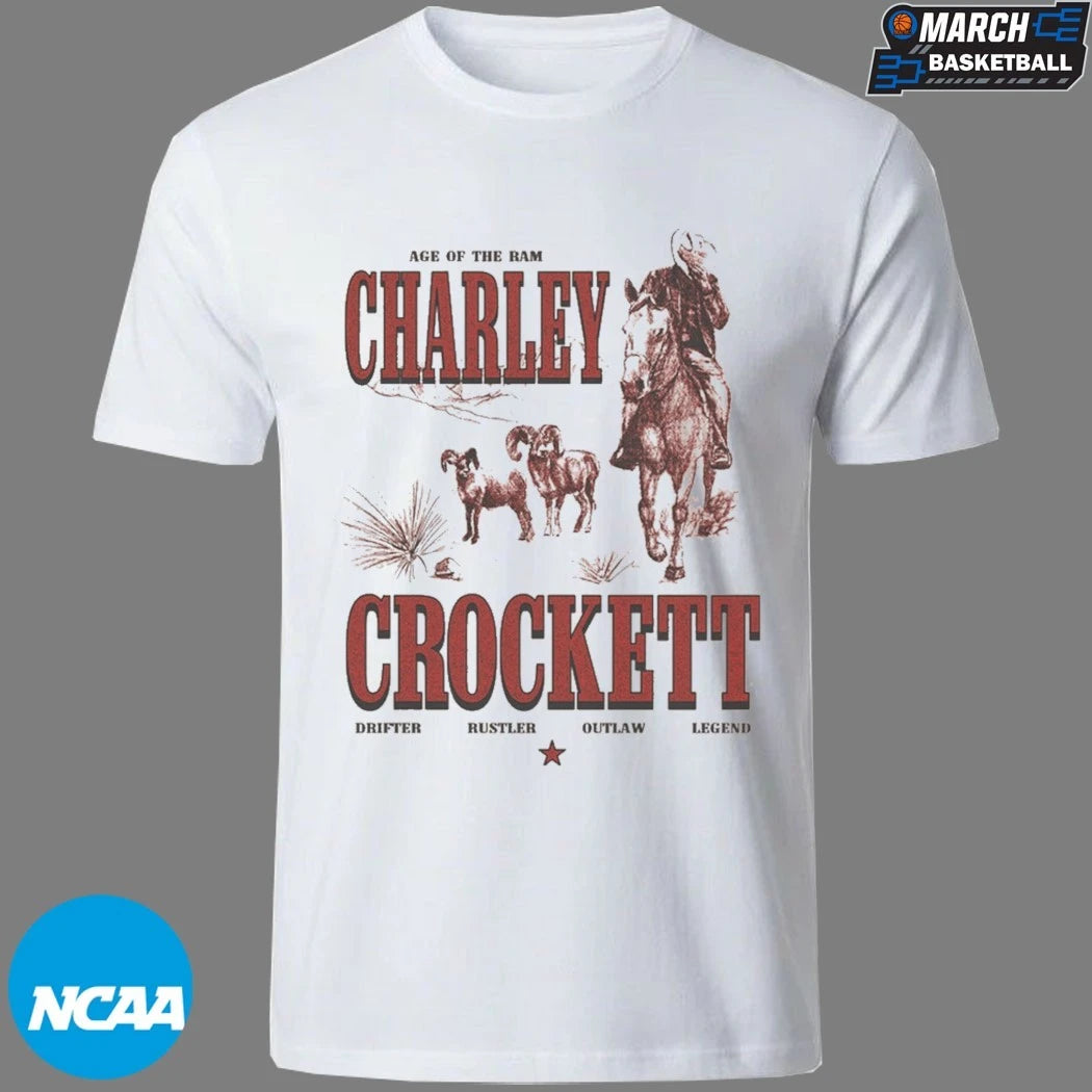 Charley Crockett Wanted Age Of The Bam Drifter Rustler Outlaw Legend T-shirts