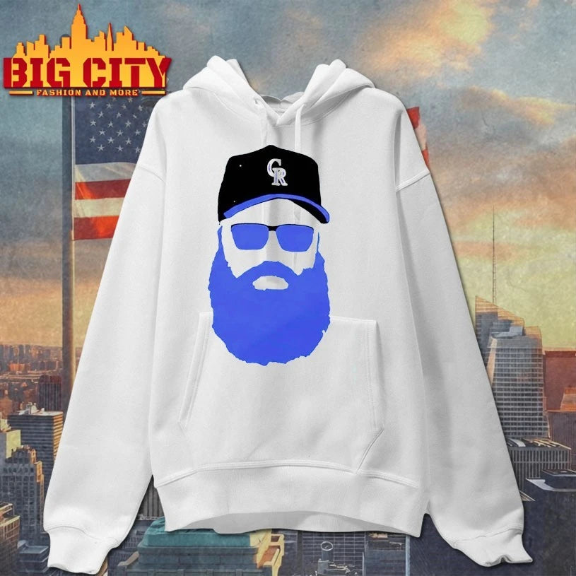 Charlie Blackmon Colorado Rockies Hat Chuck Nazty Big Face Shirt