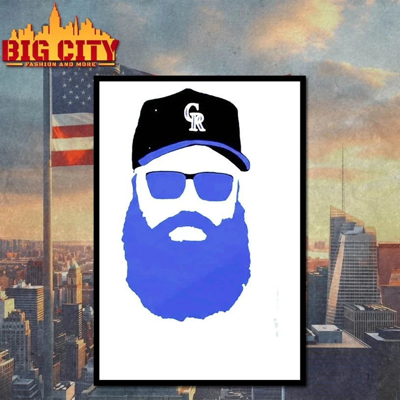 Charlie Blackmon Colorado Rockies Hat Chuck Nazty Big Face Shirt