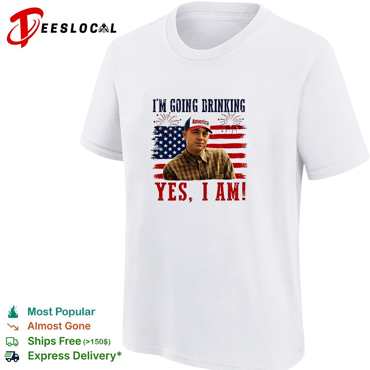 Charlie Hunnam Ed Gein I’m Going Drinking Yes I Am 4th Of July shirt