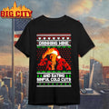 Charlie Hunnam Ed Gein drinking wine sinful cold cuts ugly Christmas shirt
