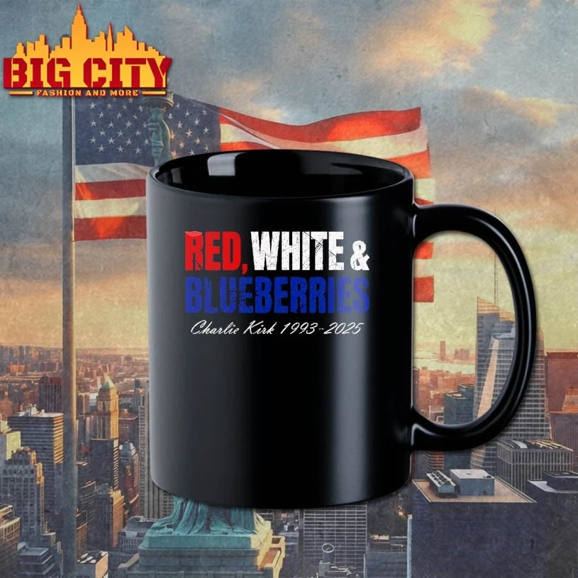 Charlie Kirk 1993 2025 Red White And Blueberries Shirt