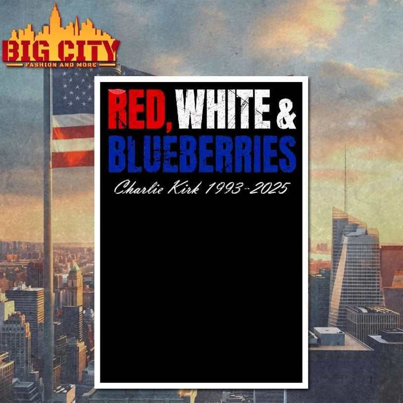 Charlie Kirk 1993 2025 Red White And Blueberries Shirt