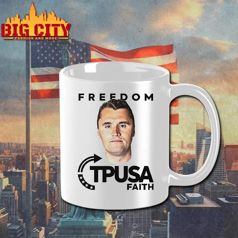 Charlie Kirk Freedom TPUSA Faith Shirt