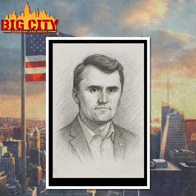 Charlie Kirk Memorial Sketch Art Poster Shirt