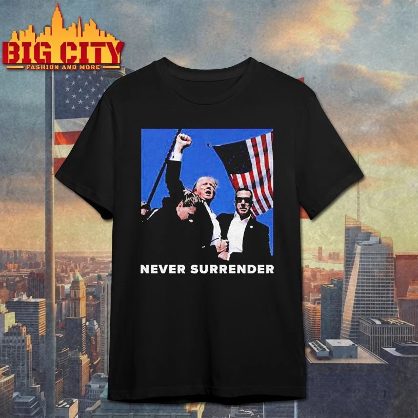 Charlie Kirk Never Surrender Trump Shirt