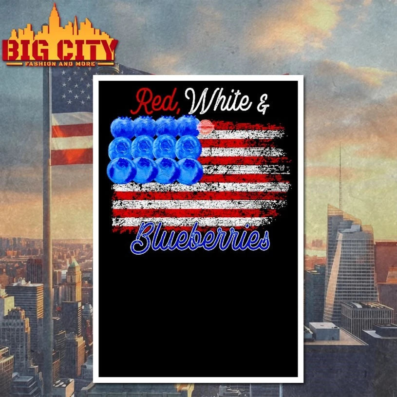 Charlie Kirk Red White and Blueberries Flag Shirt