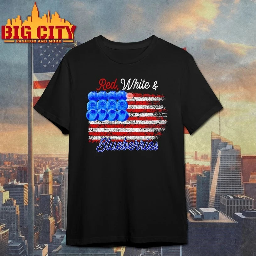 Charlie Kirk Red White and Blueberries Flag Shirt