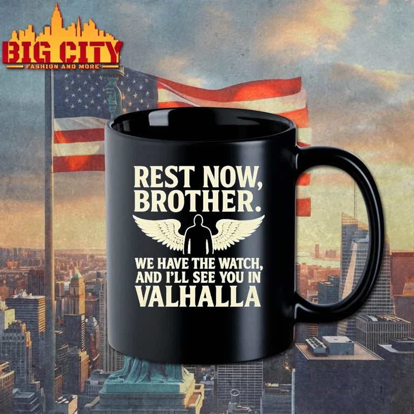 Charlie Kirk Rest Now Brother We Have The Watch And I ll See You In Valhalla shirt