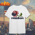 Charlie Kirk Rose America flag Freedom Patriot shirt