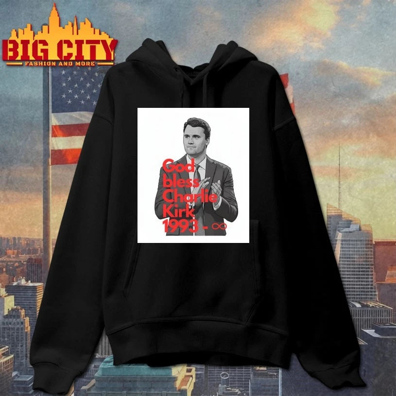 Charlie Kirk Tribute God Bless 1993 Poster shirt