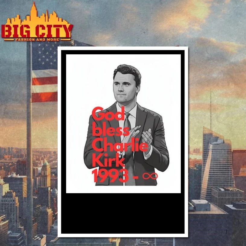 Charlie Kirk Tribute God Bless 1993 Poster shirt