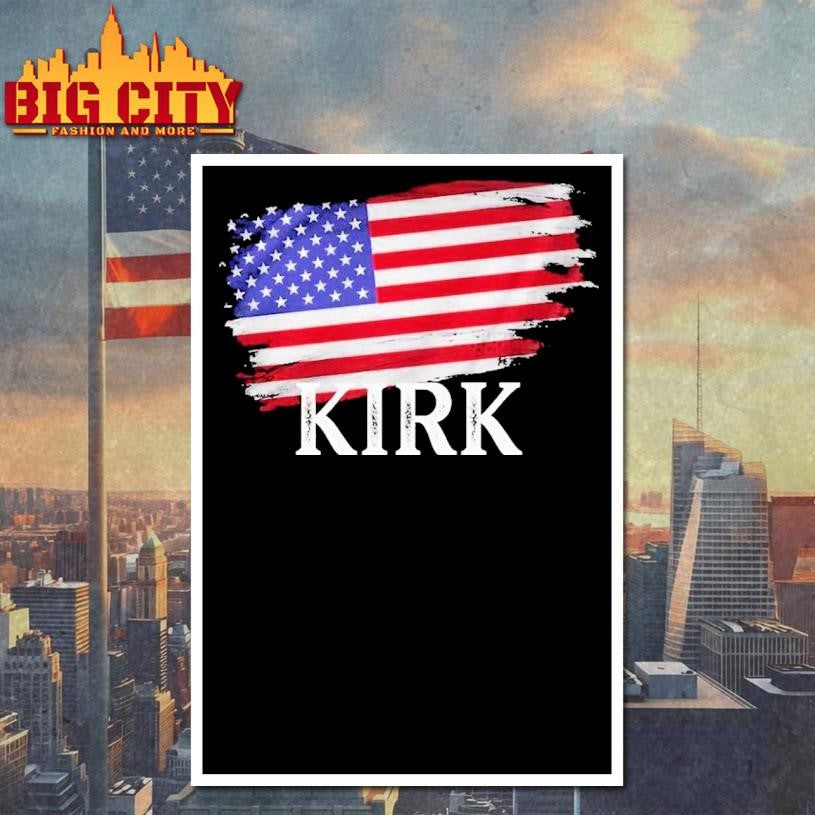 Charlie Kirk Usa American Flag Shirt
