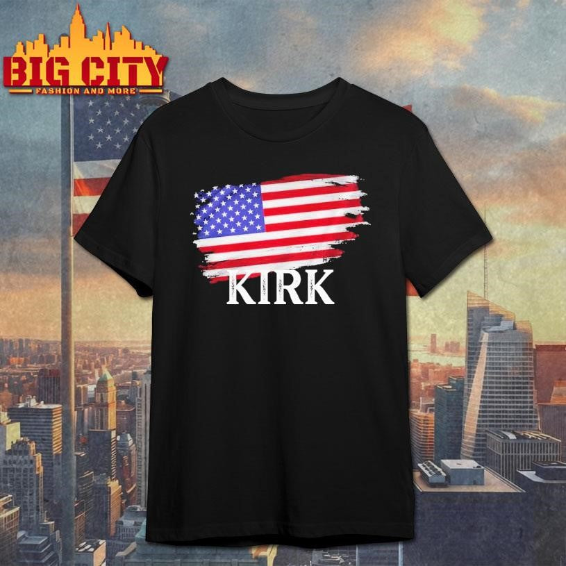 Charlie Kirk Usa American Flag Shirt