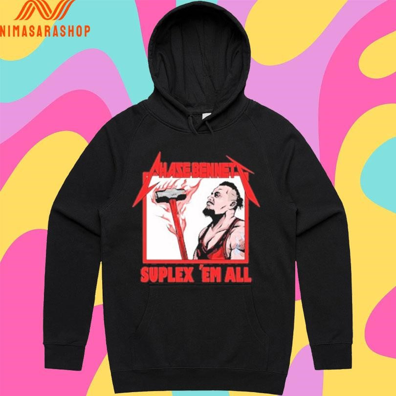 Chase Bennett Suplex ‘Em All The Burning Hammer Shirts